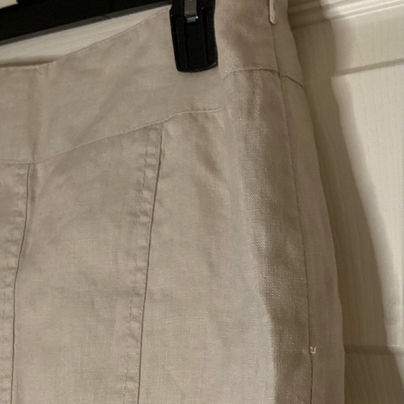 Ann Taylor Flare Linen Skirt - Picture 3 of 10